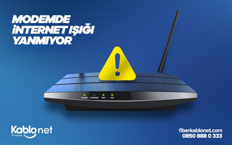 Modemde İnternet Işığı Yanmıyor