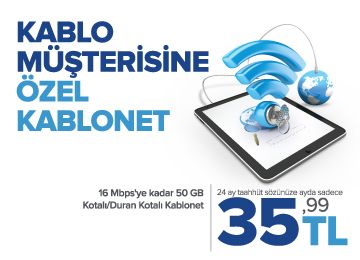 Kablonet Sözünüze İndirim  Kampanyası