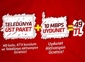 Üst Paket + 10 Mbps Ekosınırsız 49 TL